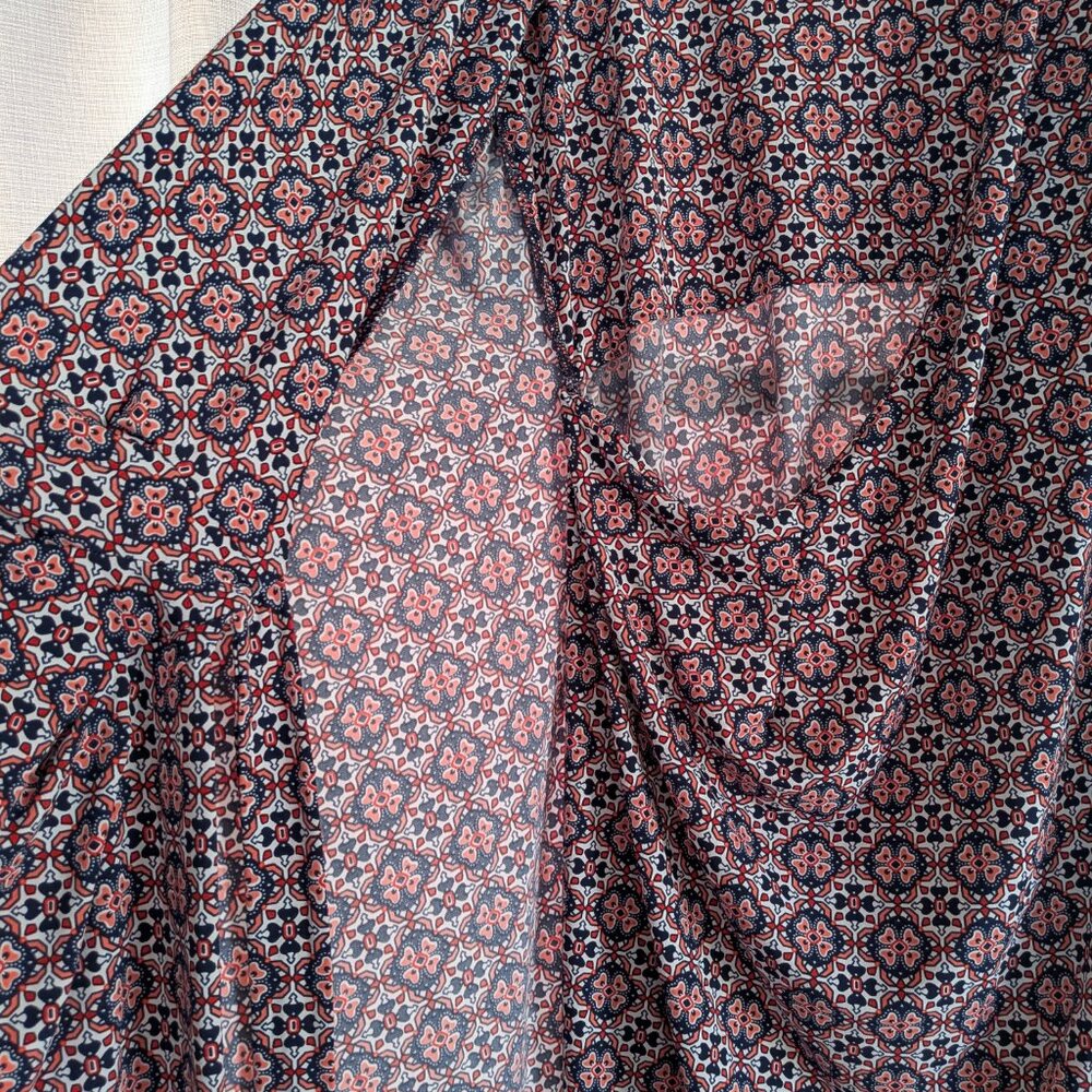Motherhood Maternity Geometric Print Wrap Dress L - Picture 6 of 7